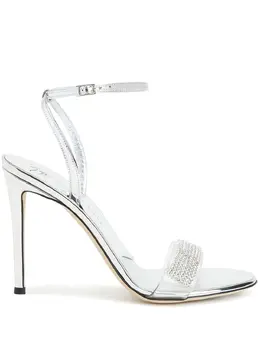 Giuseppe Zanotti: Серебристые сандалии 