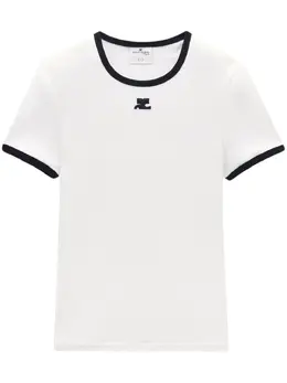 Courrèges: Белая футболка 