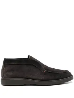 Santoni: Коричневые мокасины 
