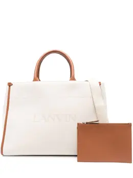 Lanvin: Сумка-шоппер с принтом 
