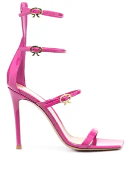 Gianvito Rossi: Розовые сандалии  Ribbon