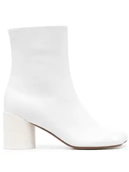 MM6 Maison Margiela: Белые ботинки 