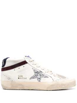 Golden Goose: Белые кроссовки  Mid Star