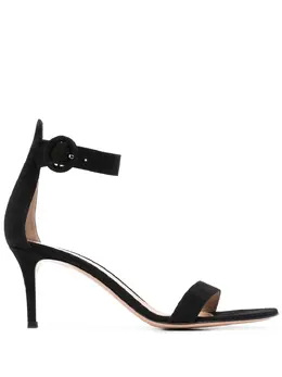 Gianvito Rossi: Чёрные сандалии  Portofino