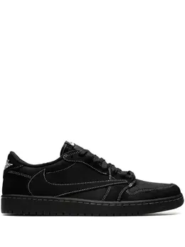 Jordan: Чёрные кроссовки  Air Jordan 1 Travis Scott