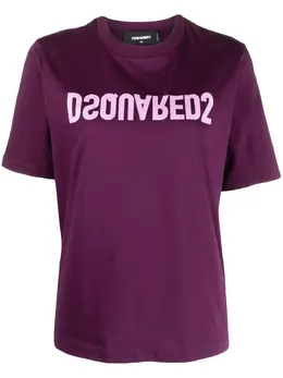 Dsquared2: Футболка  D2 с принтом