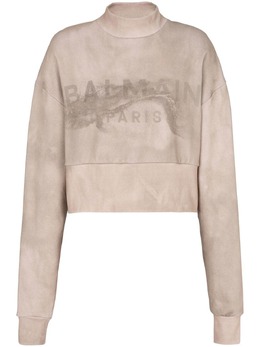 Balmain: Свитшот с принтом 