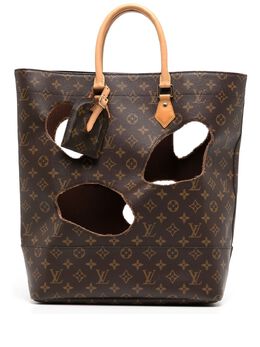 Louis Vuitton: Коричневая сумка-шоппер 