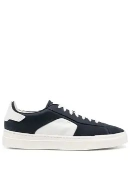 Santoni: Голубые кроссовки 