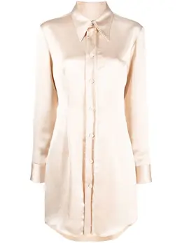 MM6 Maison Margiela: Атласная рубашка 