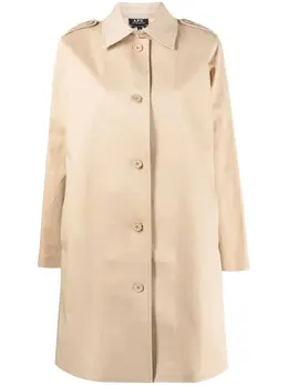 A.P.C.: Однобортное пальто 