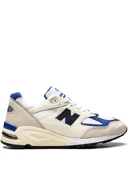 New Balance: Голубые кроссовки  990