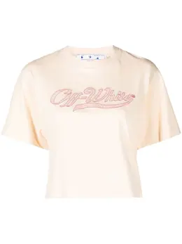 Off-White: Светлая футболка 