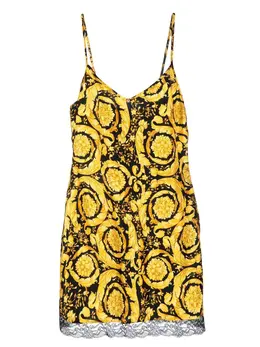 Versace: Платье  Barocco с принтом