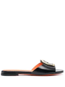 Santoni: Чёрные мокасины 