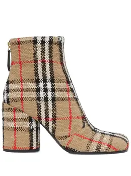 Burberry: Бежевые ботинки  Vintage Check
