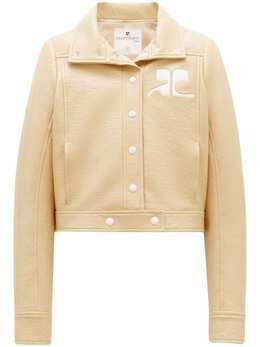 Courrèges: Бежевая куртка 