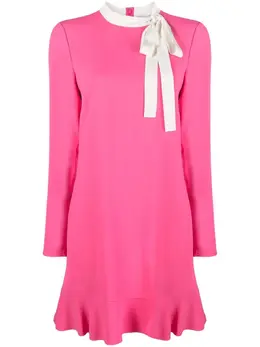 RED Valentino: Платье с длинным рукавом 