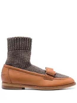 Ferragamo: Коричневые лоферы  Vara Bow