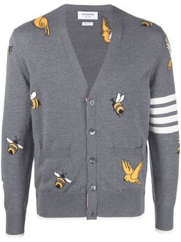 Thom Browne: Кардиган  4-Bar в полоску