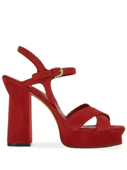 Ferragamo: Красные сандалии 