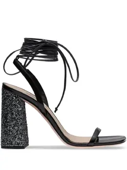 Miu Miu: Чёрные сандалии 