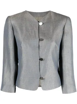 Giorgio Armani Pre-Owned: Куртка без воротника 