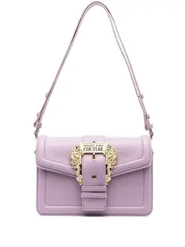 Versace Jeans Couture: Фиолетовая сумка через плечо 