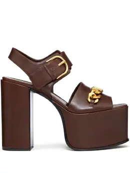 Valentino Garavani: Коричневые сандалии 