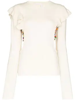 Chloé: Белый свитер 