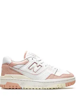 New Balance: Розовые кроссовки  550