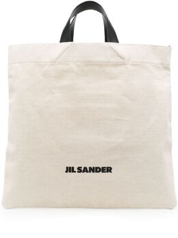 Jil Sander: Сумка-шоппер с принтом 