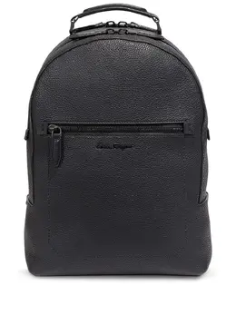 Salvatore Ferragamo: Чёрный рюкзак 