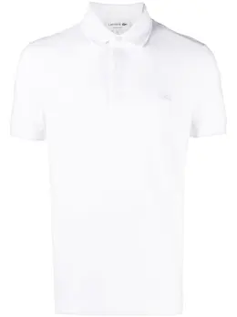 Lacoste: Белое поло 