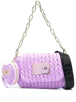 Versace Jeans Couture: Фиолетовая сумка 