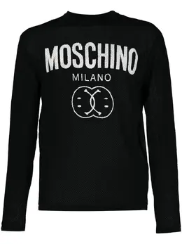 Moschino: Трикотажный свитер 