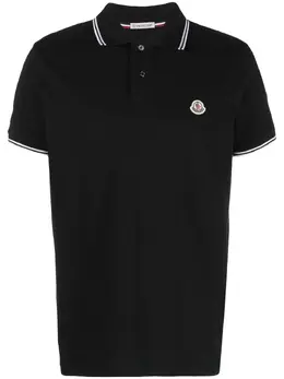 Moncler: Чёрное поло 