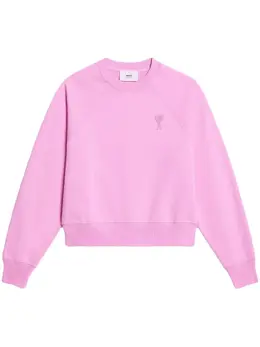 AMI Paris: Розовый свитшот  Ami de Cœur