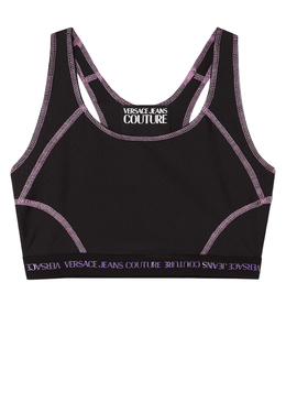 VERSACE JEANS COUTURE: Чёрный топ 