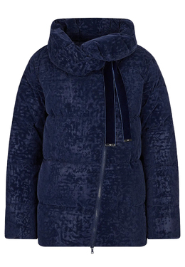 EMPORIO ARMANI: Синий пуховик 
