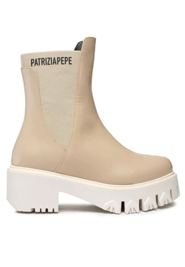 PATRIZIA PEPE: Бежевые ботинки 