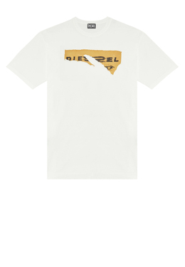 DIESEL: Белая футболка 