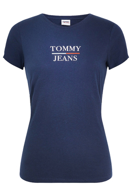 TOMMY HILFIGER: Синяя футболка 