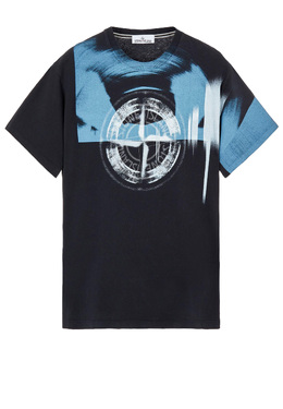 STONE ISLAND: Чёрная футболка 