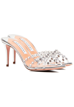 AQUAZZURA: Белые сабо 