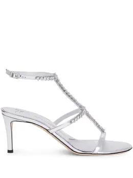 Giuseppe Zanotti: Серебристые сандалии 