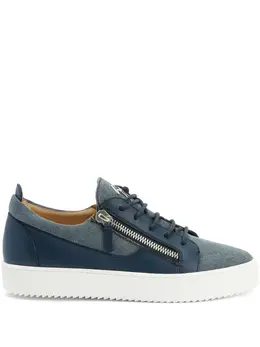 Giuseppe Zanotti: Голубые кроссовки  Frankie