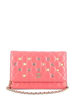 CHANEL Pre-Owned: Розовый кошелёк 