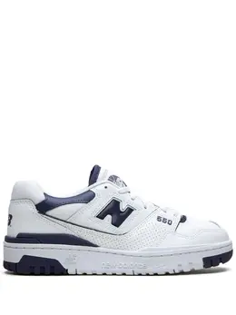 New Balance: Белые кроссовки  550