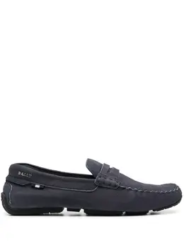 Bally: Голубые мокасины 